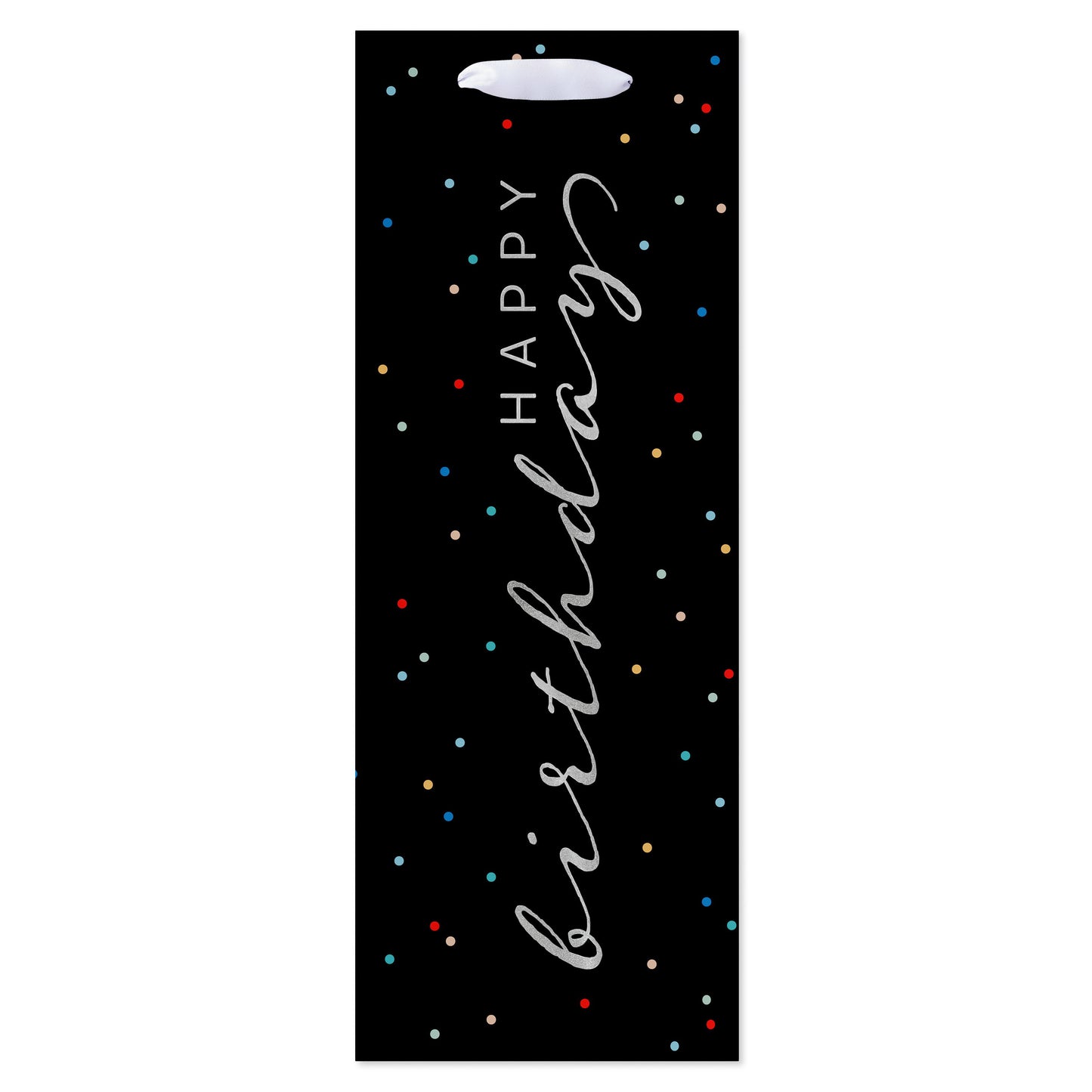 American Greetings Happy Birthday Black Beverage Gift Bag