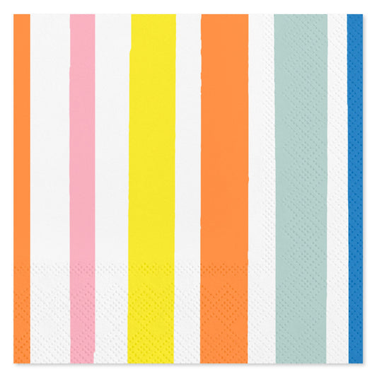 American Greetings Colorful Lines Beverage Napkins
