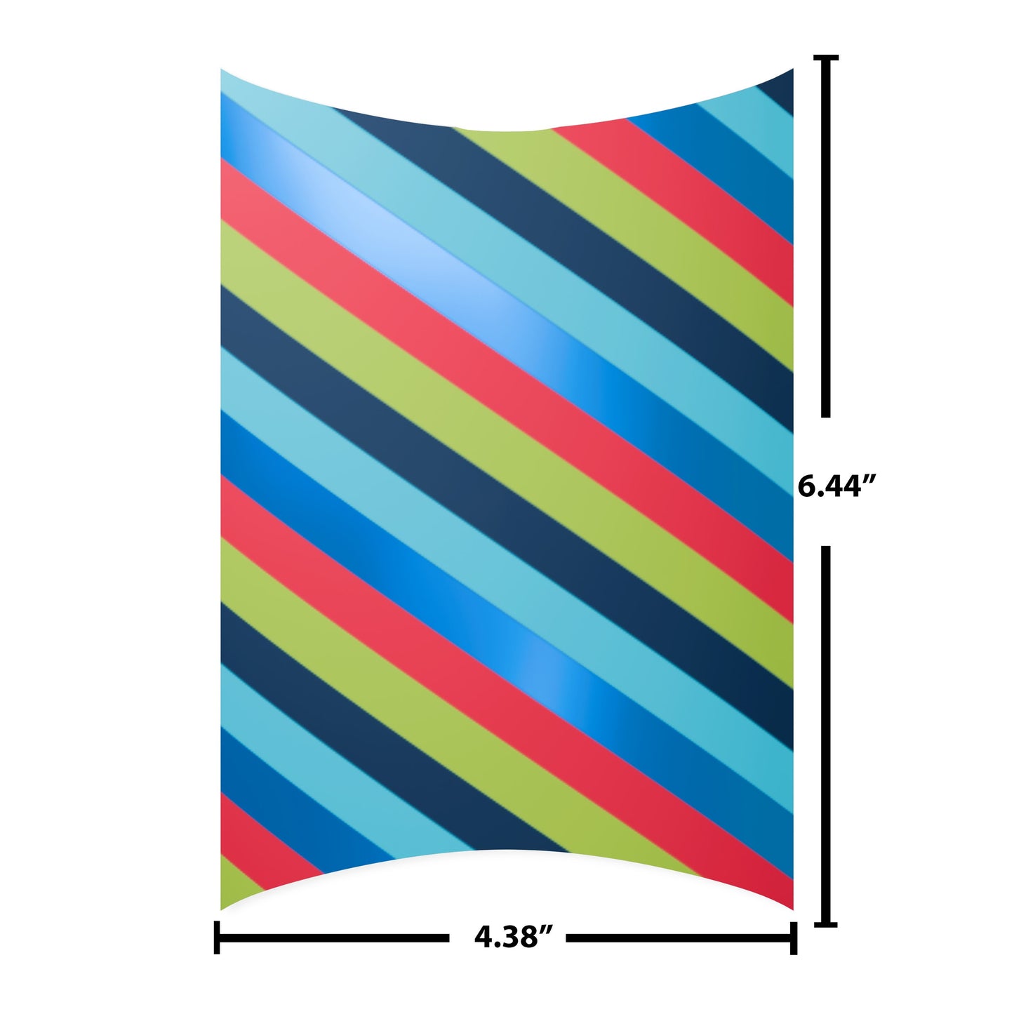 American Greetings Diagonal Stripes Pillowbox Gift Card Holder