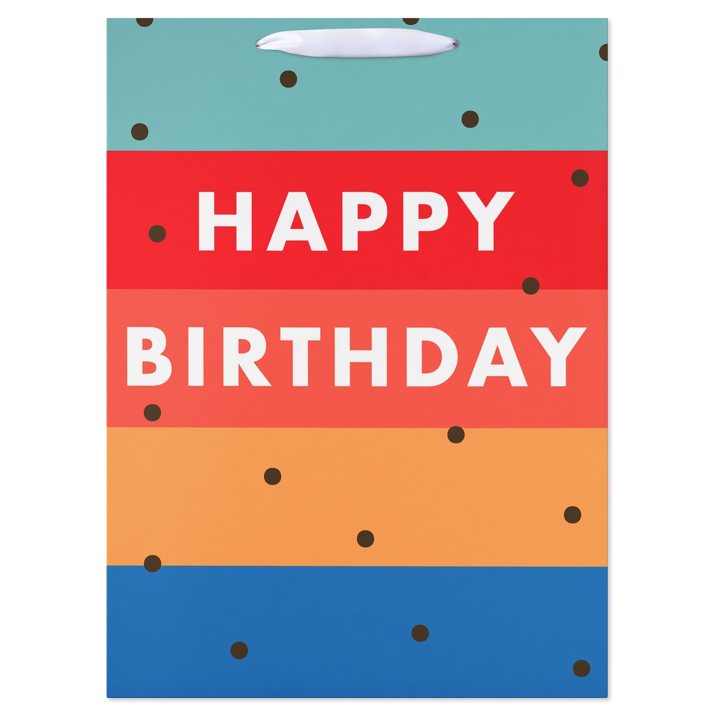 American Greetings Multi-Color Stripes Jumbo Birthday Gift Bag