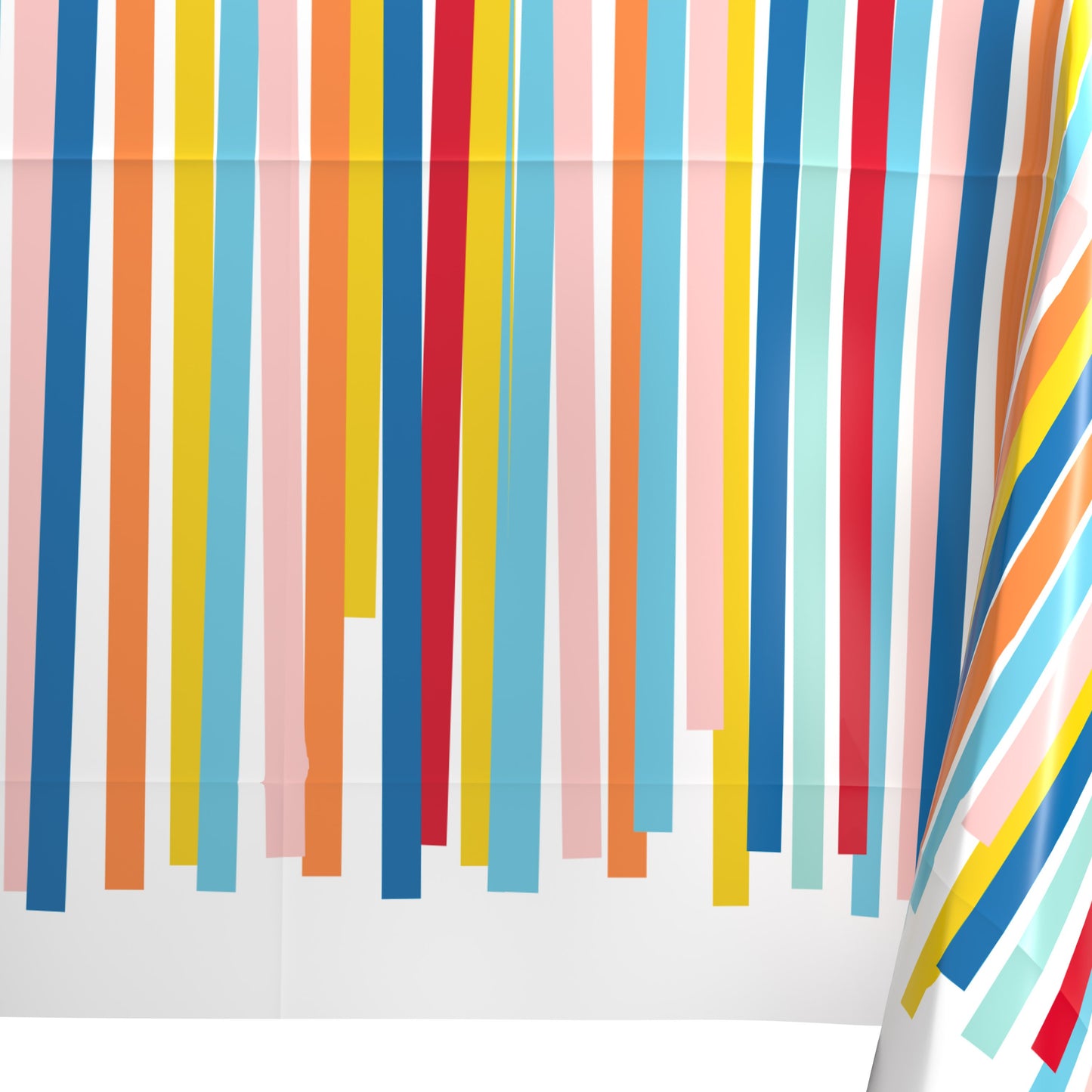 American Greetings Colorful Streamers Birthday Plastic Table Cover