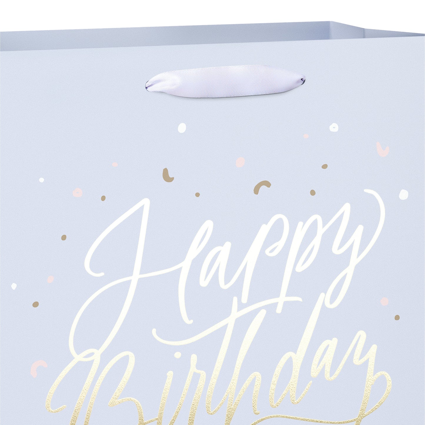 American Greetings Happy Birthday Script Lavender Large Gift Bag