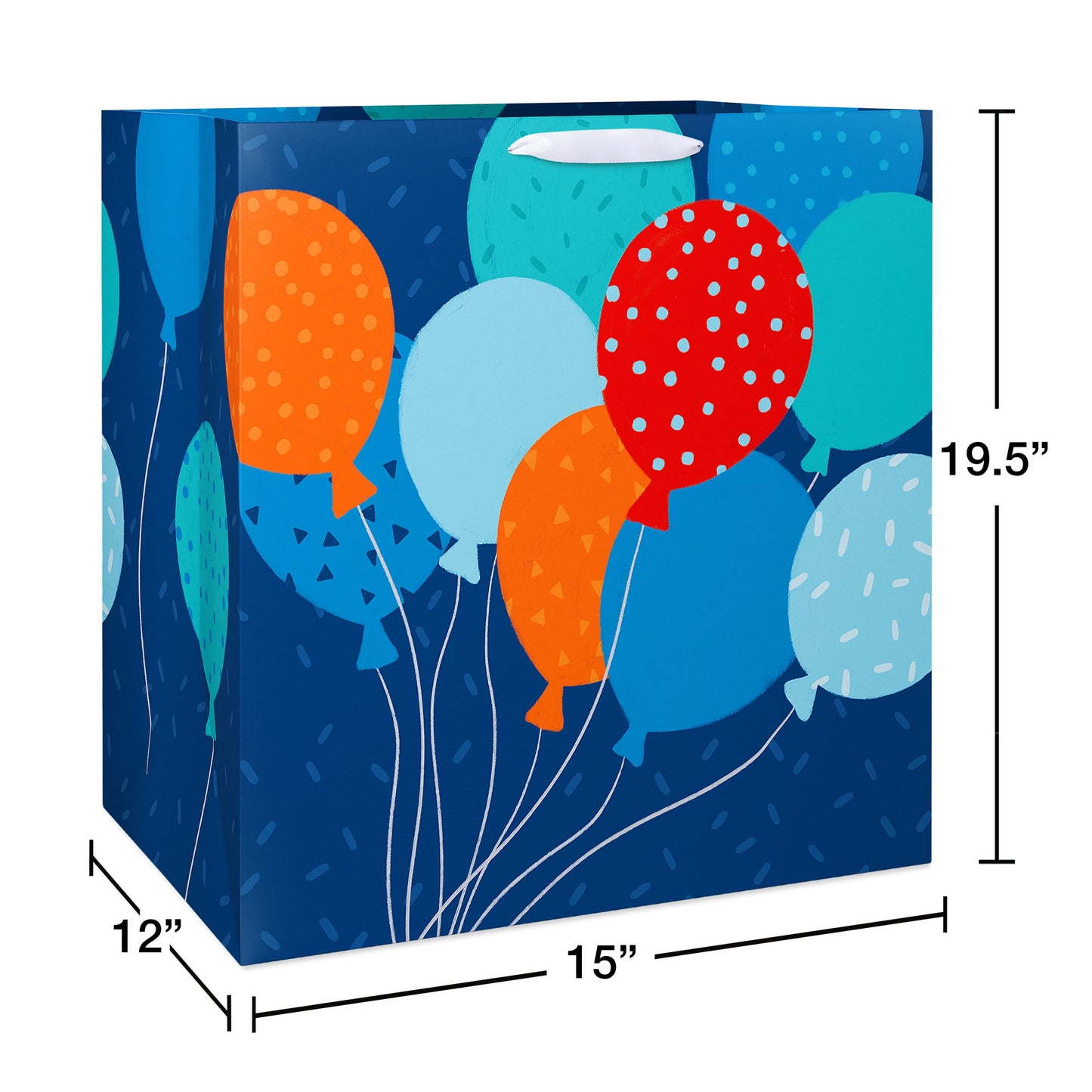 American Greetings Colorful Balloons Birthday Colossal Square Gift Bag