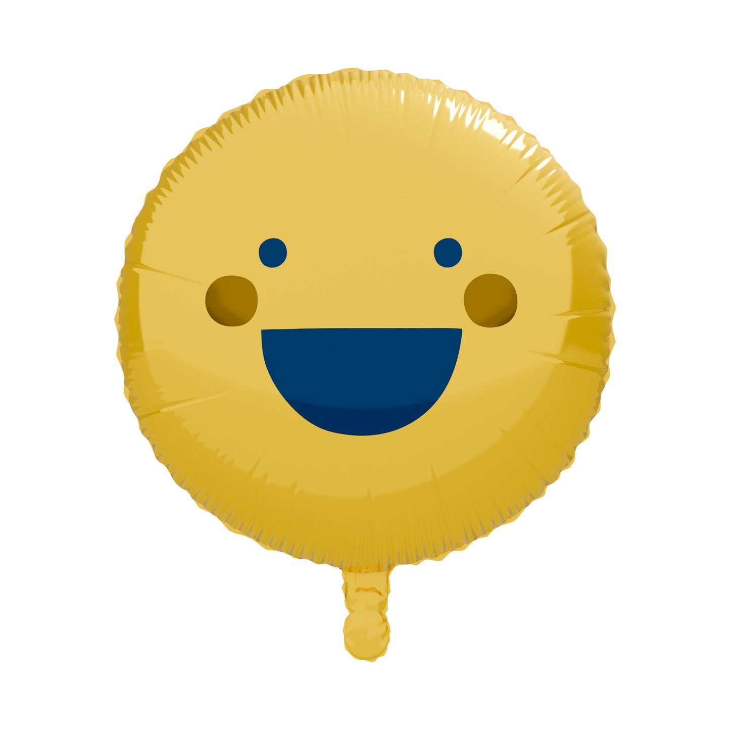 American Greetings Smiley Face Uninflated Foil Balloon with Inflation Straw