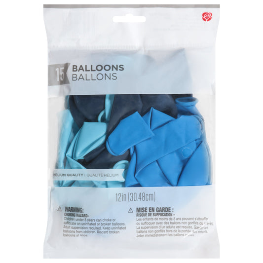 American Greetings Assorted Blue Uninflated Balloons