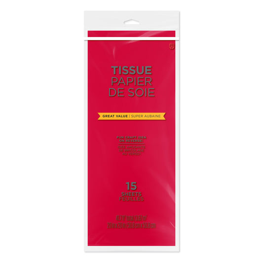 American Greetings Cherry Red Tissue Paper, 15 ct