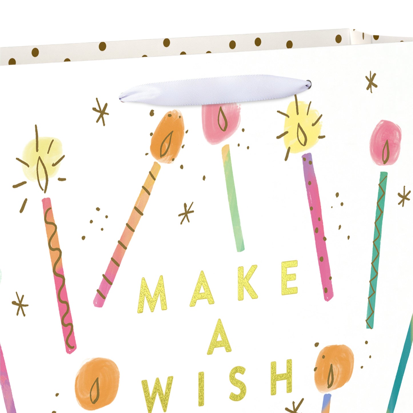 American Greetings Make A Wish Birthday Large Horizontal Gift Bag