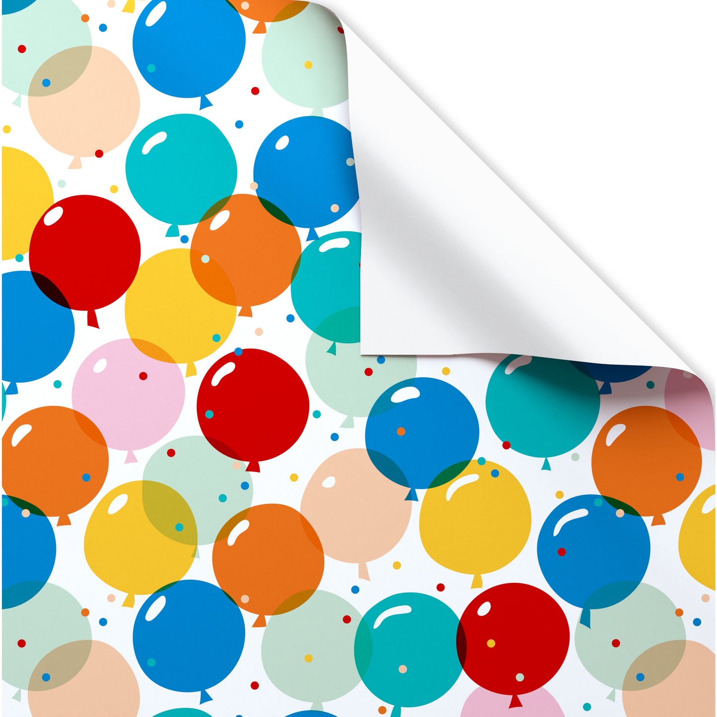 American Greetings Colorful Balloons Birthday Wrapping Paper, 20 sq. ft.