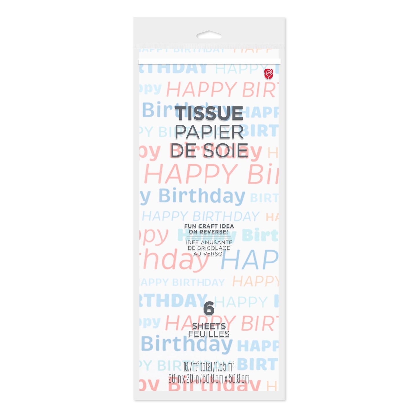 American Greetings Happy Birthday Gift Tissue Paper, 6 ct