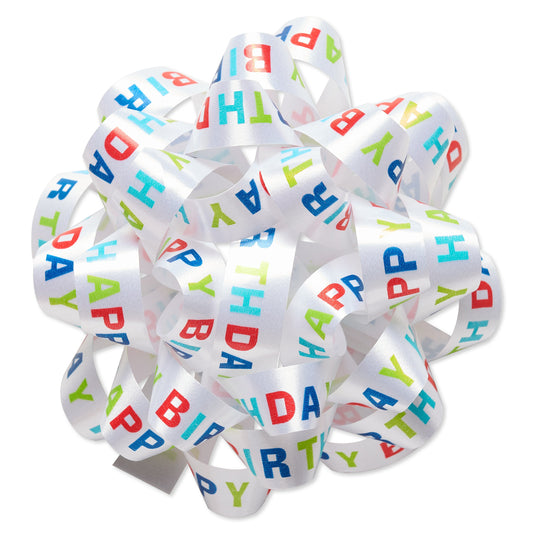 American Greetings Happy Birthday Confetti Gift Bow