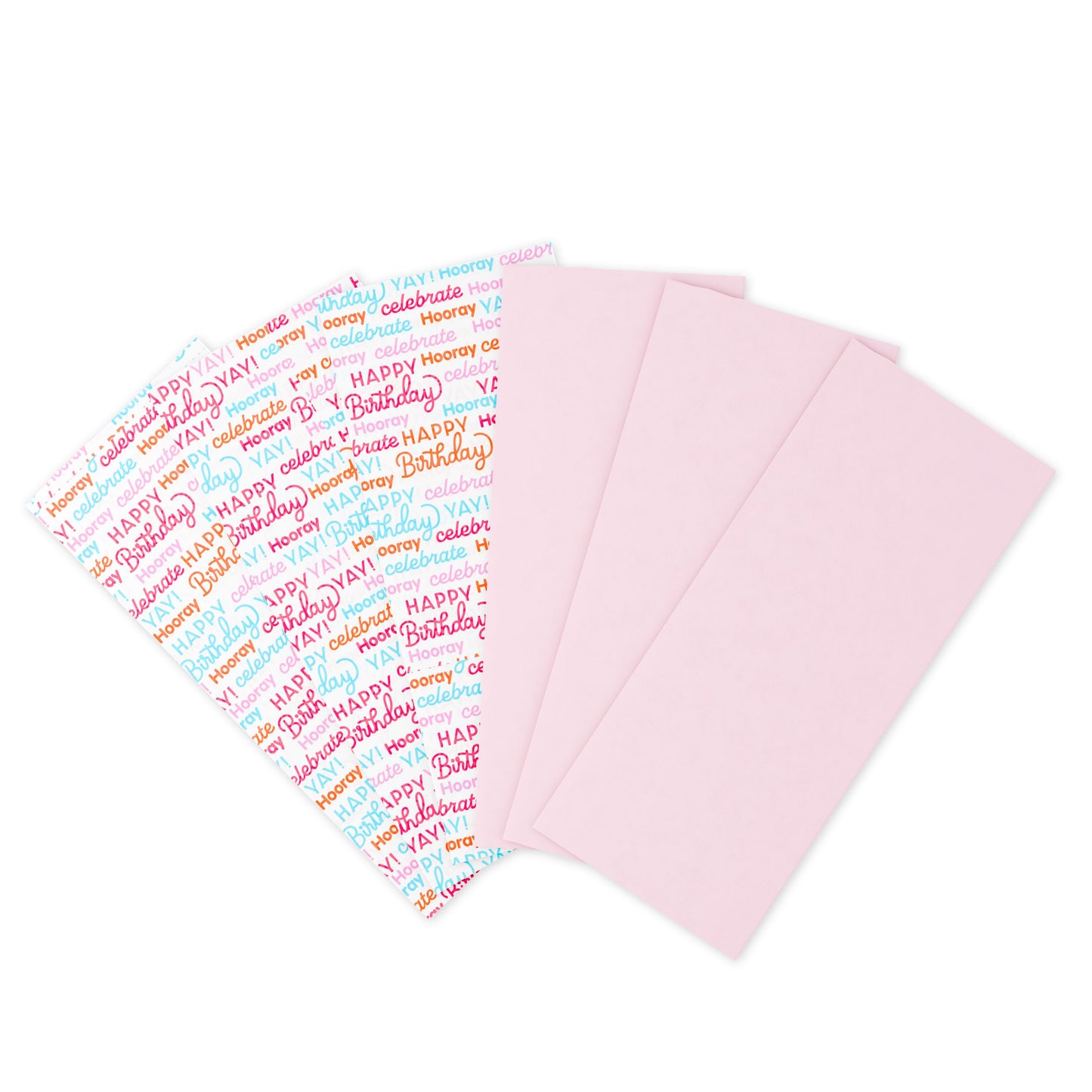 American Greetings Flamingo Pink & Birthday Tissue Paper, 6 ct