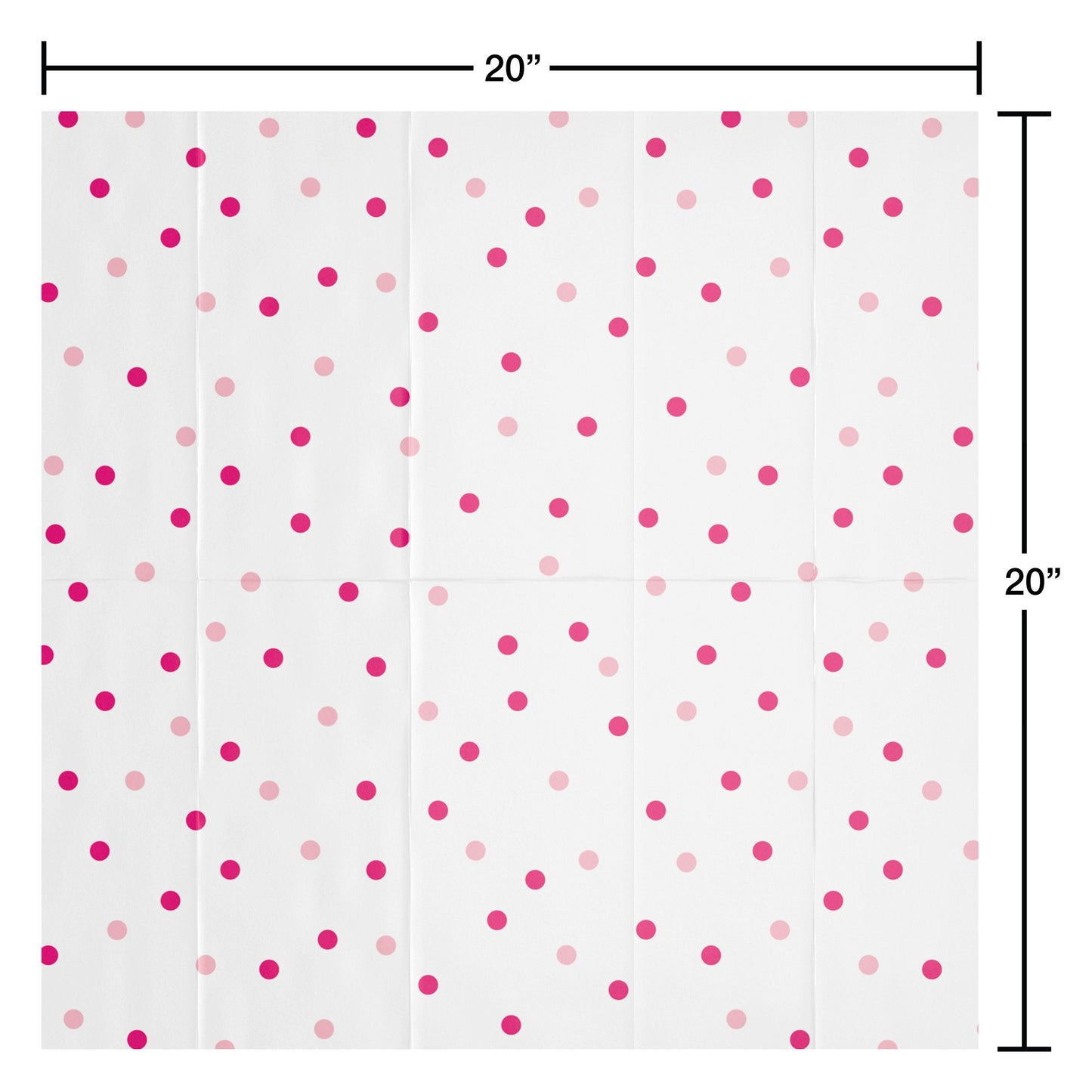 American Greetings Pink Dots on White Gift Tissue Paper, 6 ct