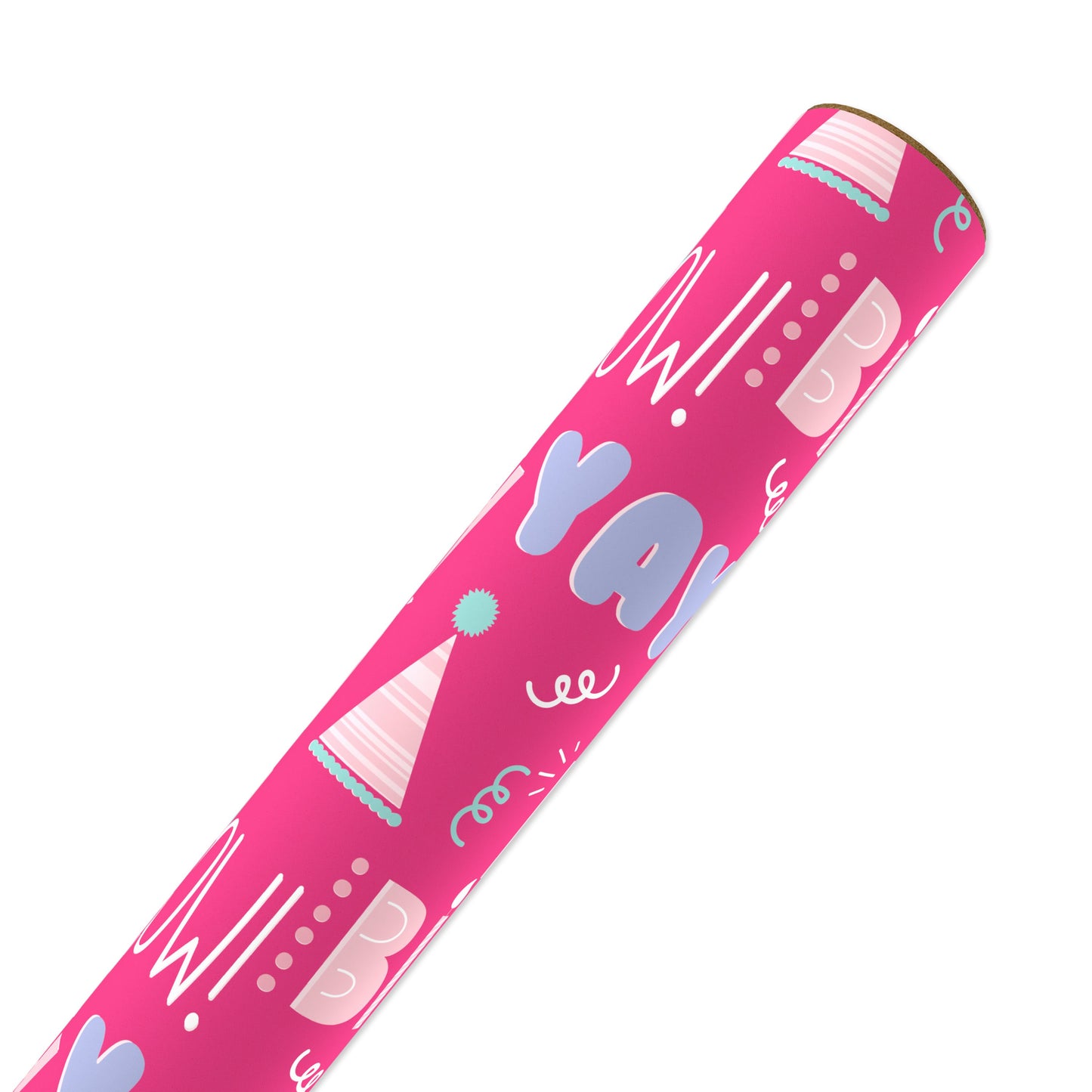 American Greetings Pink Birthday Wrapping Paper, 40 sq. ft.