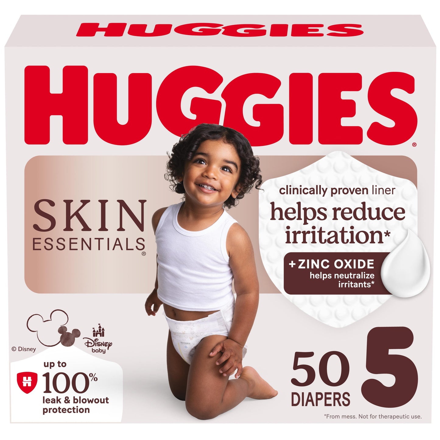Huggies Skin Essentials Baby Diapers, Size 5 (27+ lbs)