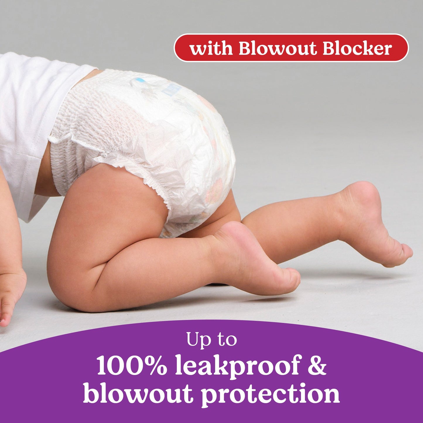 Huggies Little Movers HuggFit 360° Baby Diapers with 360° Waistband, Size 7 (41+ lbs)