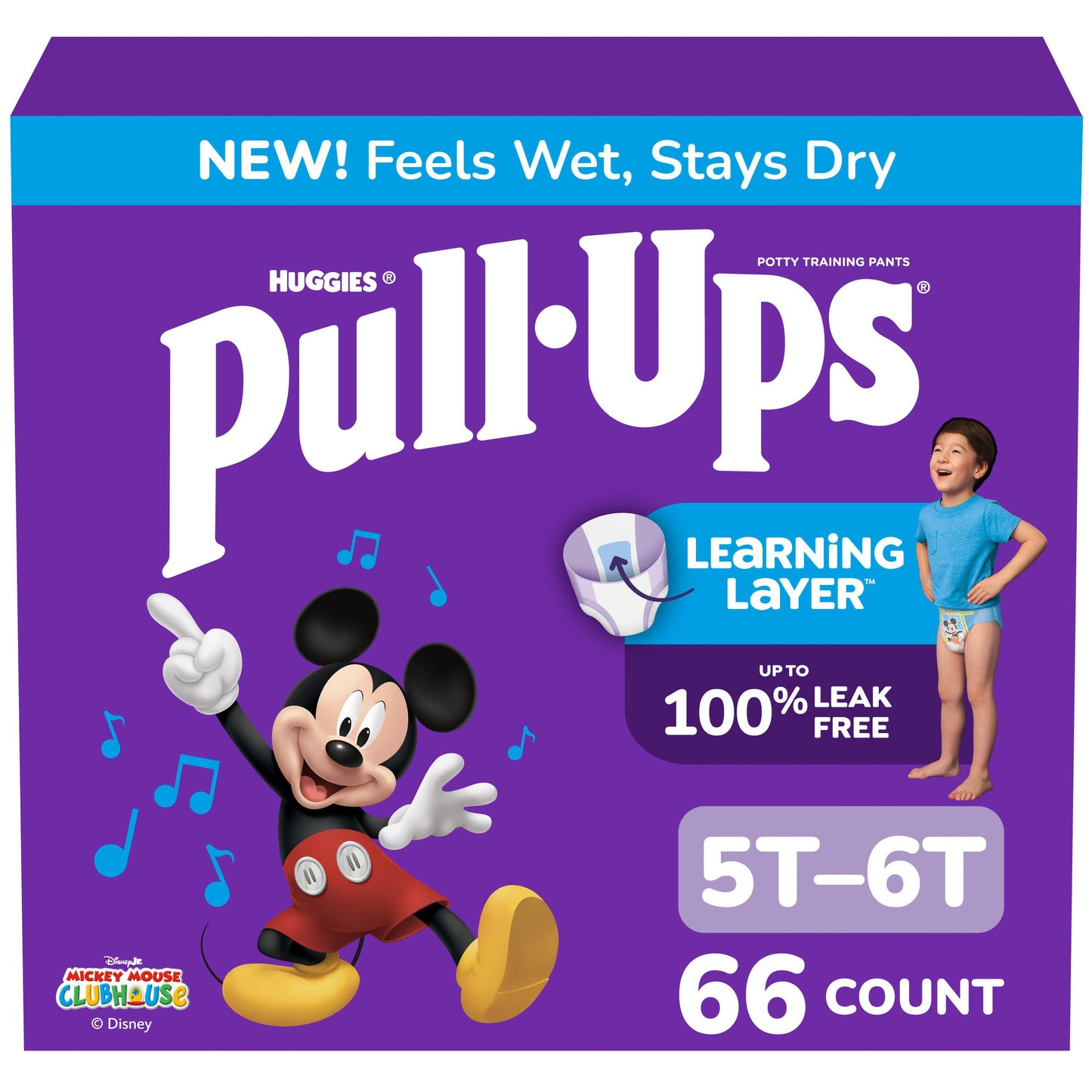 Pull-Ups Boys' Potty Training Pants, 5T-6T (46+ lbs)