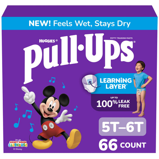 Pull-Ups Boys' Potty Training Pants, 5T-6T (46+ lbs)
