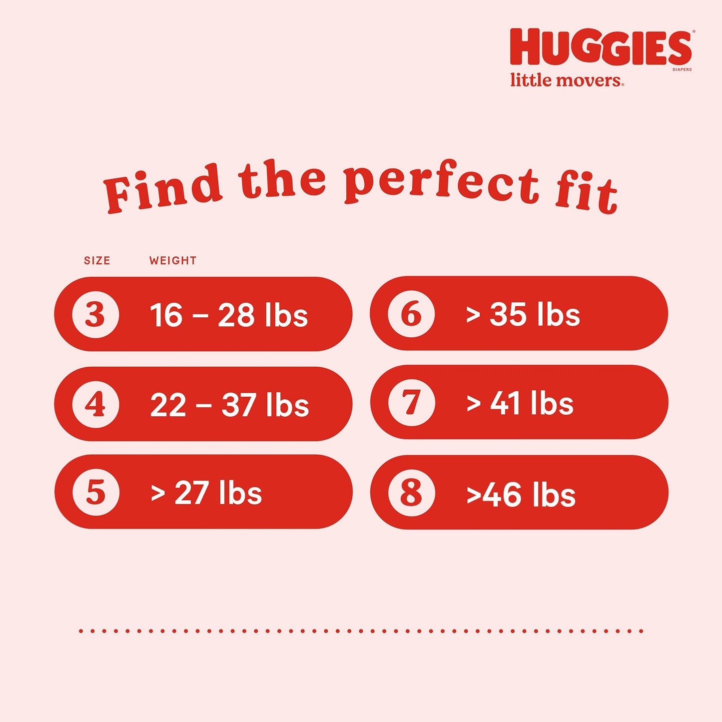 Huggies Little Movers Baby Diapers - Size 8 (46+ lbs)
