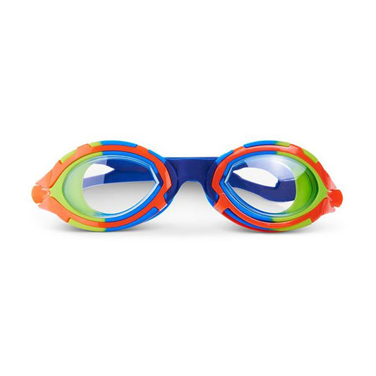 Aqua2ude Aviator Kids Swim Goggle - Blue Green & Orange