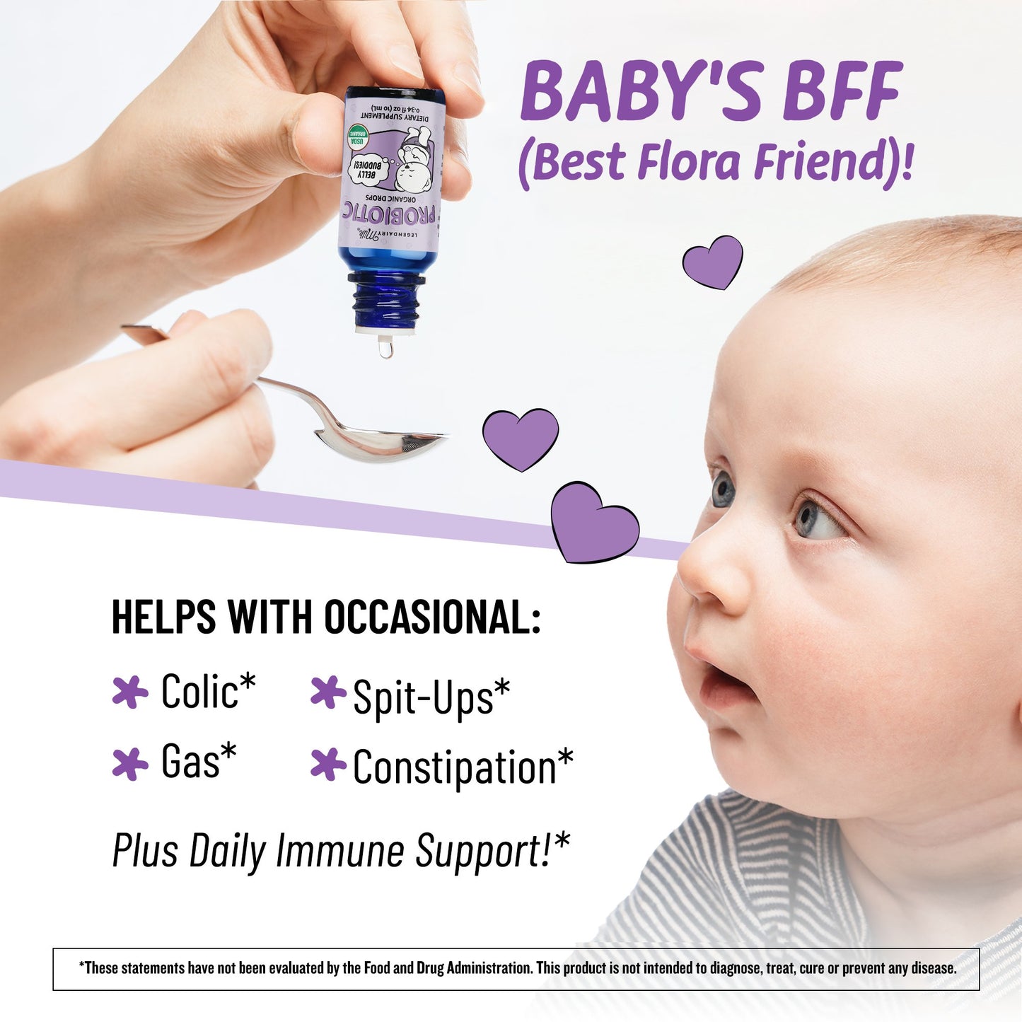 Legendairy Milk Probiotic Organic Drops (0+ Months)