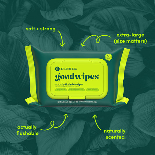 Goodwipes XL Flushable Wipes - Botanical Bliss