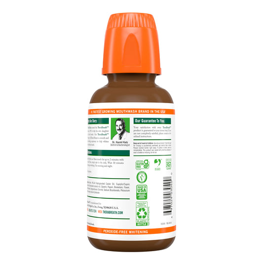 TheraBreath Whitening + Oil Blend Oral Rinse - Smooth Mint