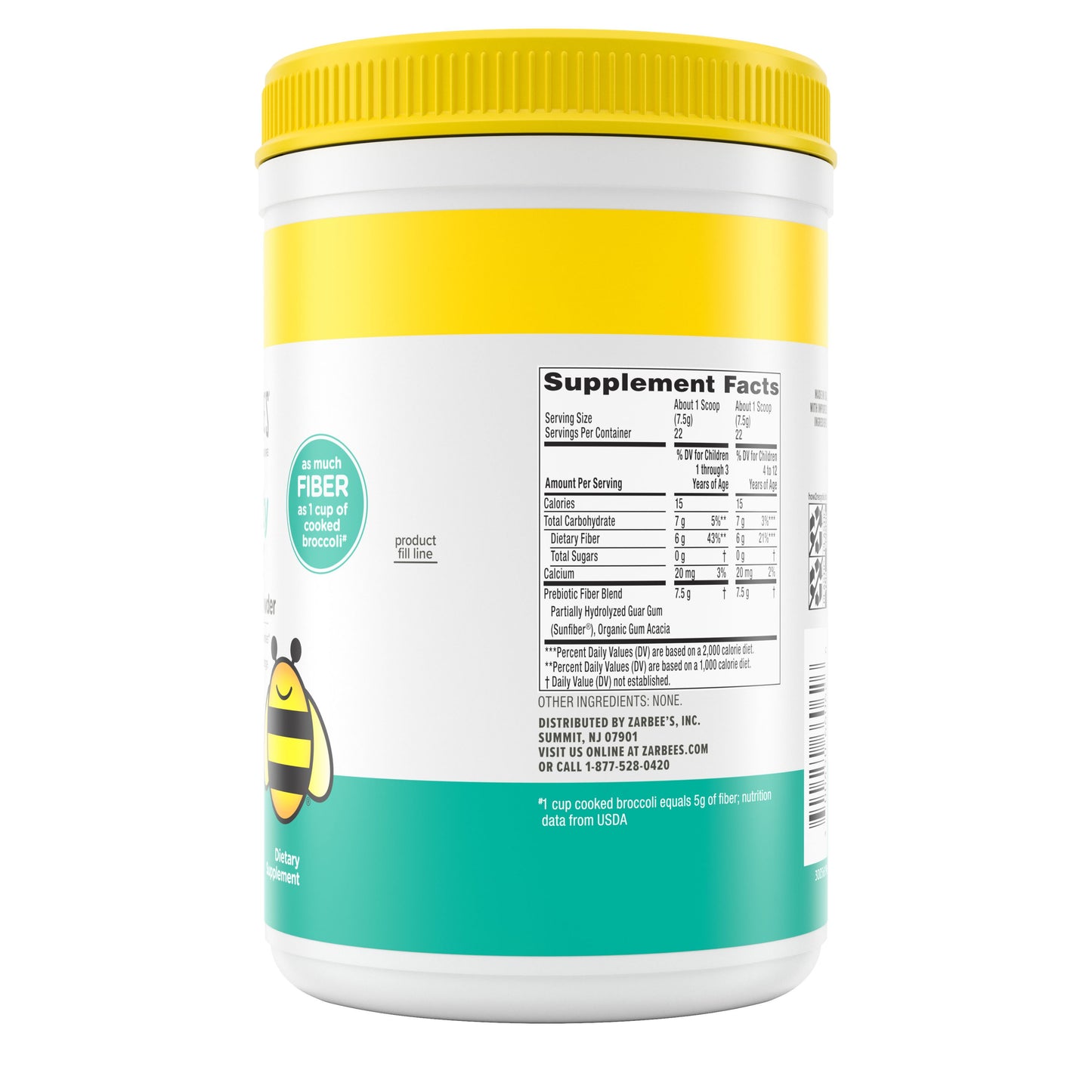 Zarbee's Regularity Support Prebiotic Fiber Powder