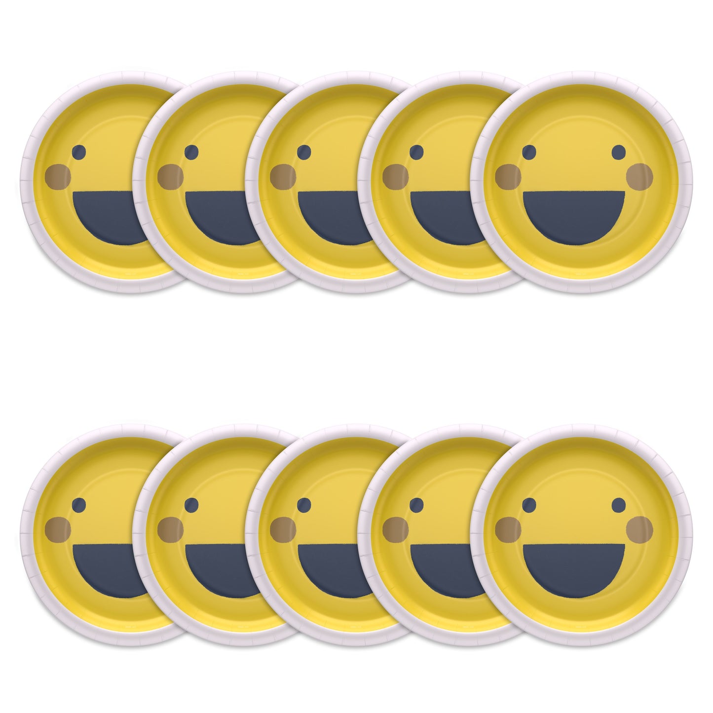 American Greetings Smiley Faces 9" Paper Plates