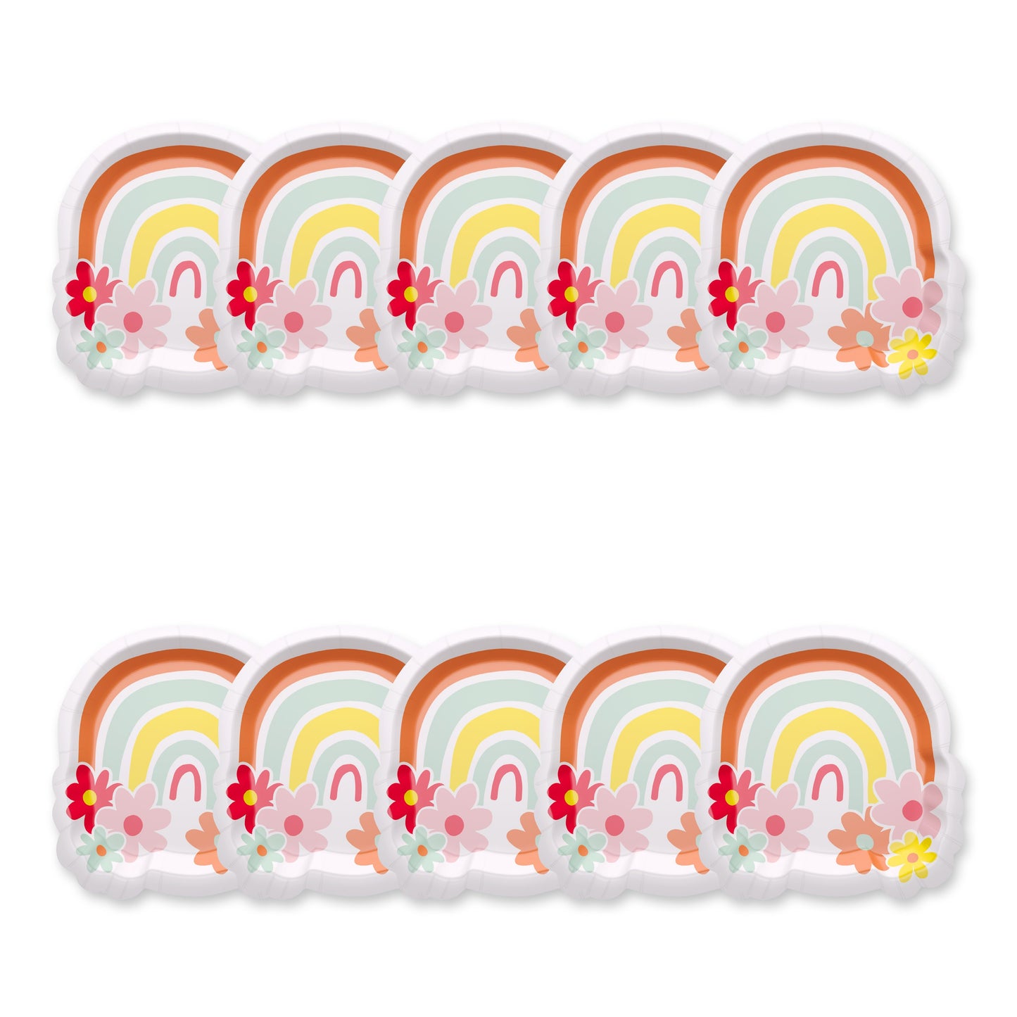 American Greetings Rainbow 7" Birthday Paper Plates