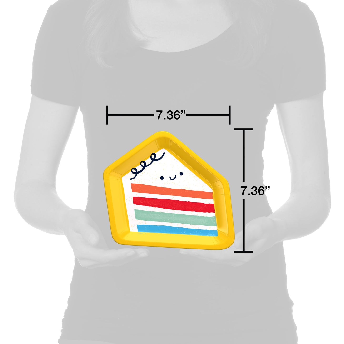 American Greetings Piece of Cake 7" Paper Plates