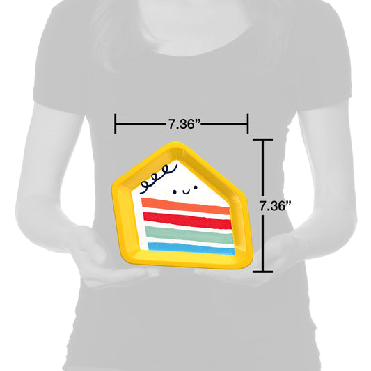 American Greetings Piece of Cake 7" Paper Plates
