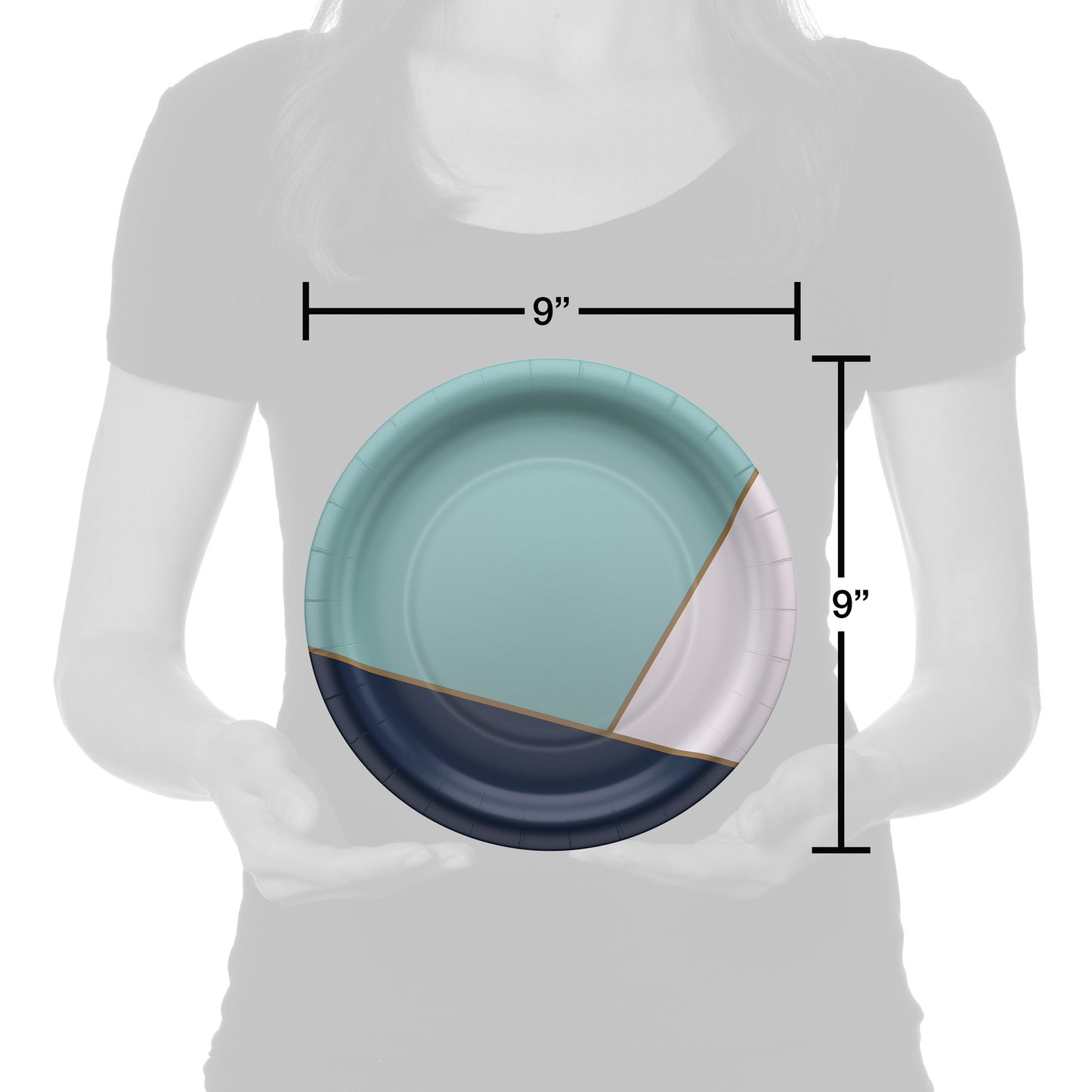 American Greetings Abstract Design 9" Paper Plates