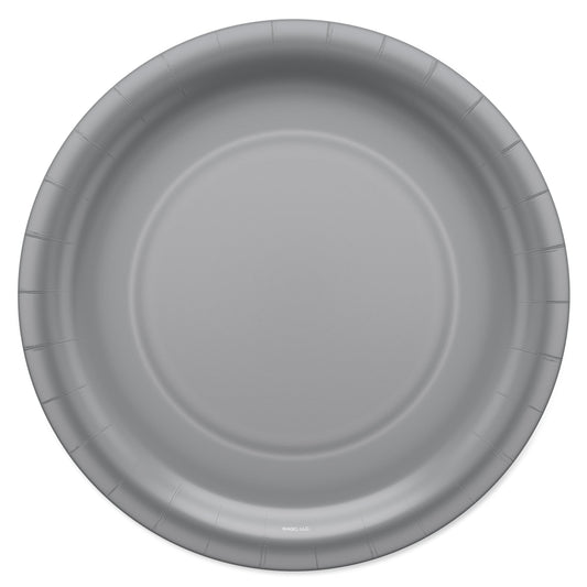 American Greetings Silver 9" All Occasion Paper Plates