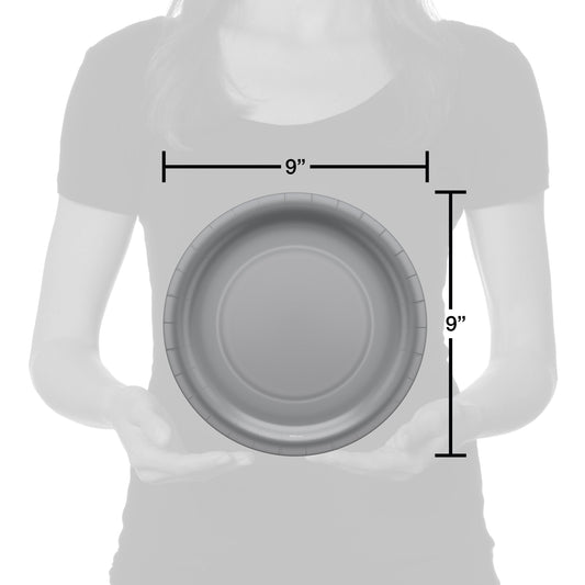 American Greetings Silver 9" All Occasion Paper Plates