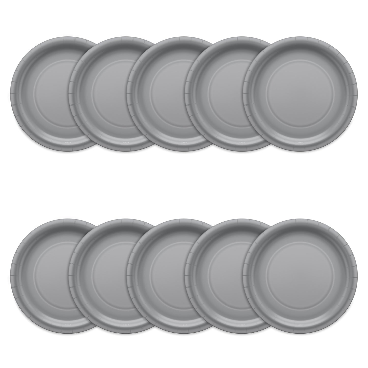 American Greetings Silver 9" All Occasion Paper Plates