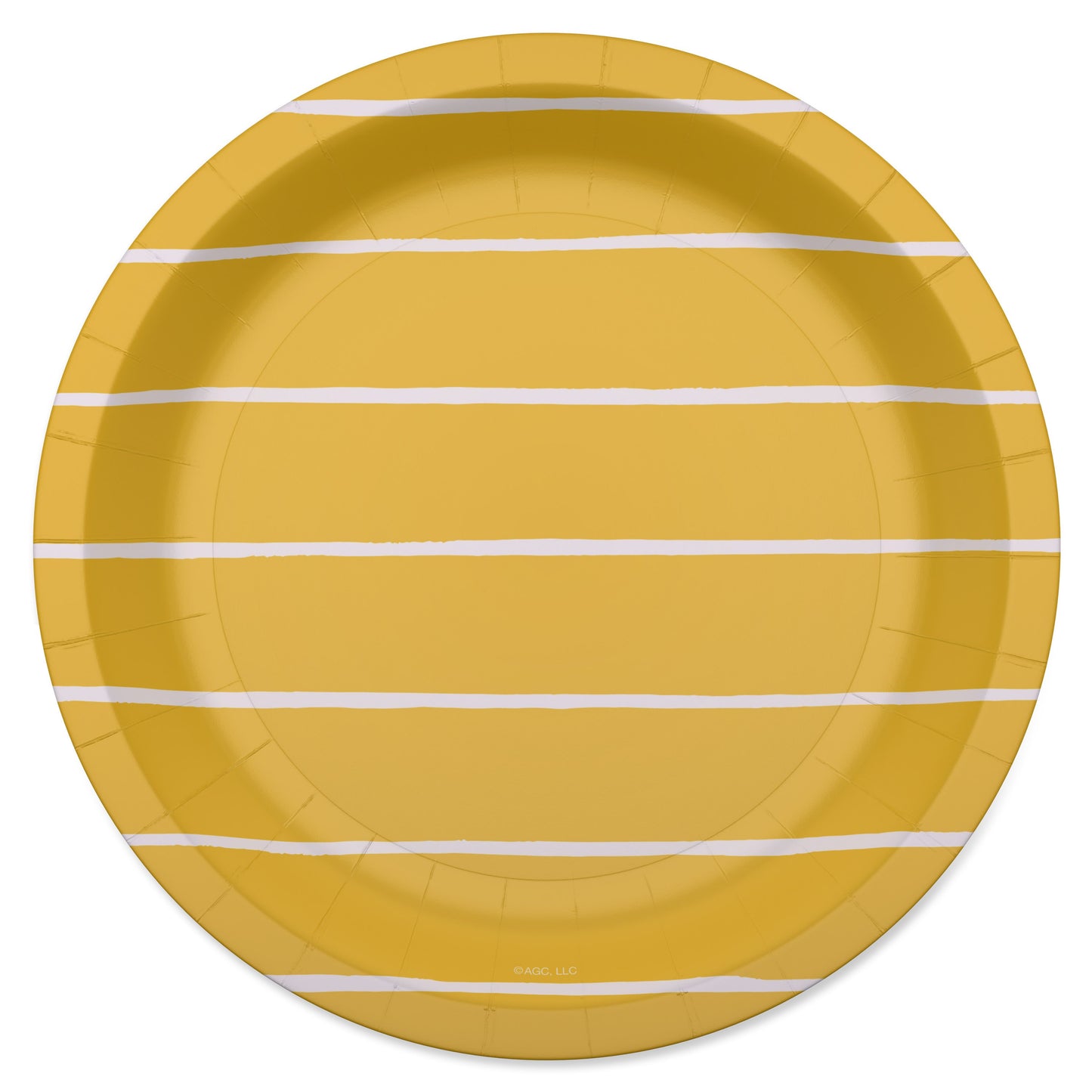 American Greetings Stripes on Yellow 7" Paper Plates