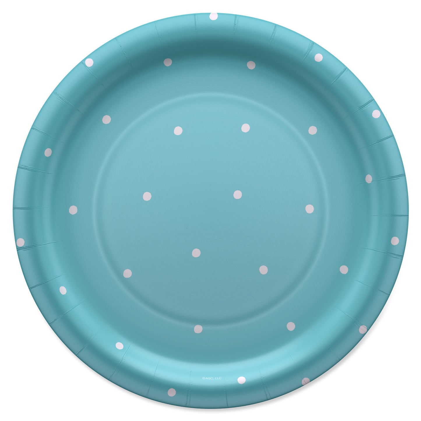 American Greetings Polka Dots on Blue 9" Paper Plates