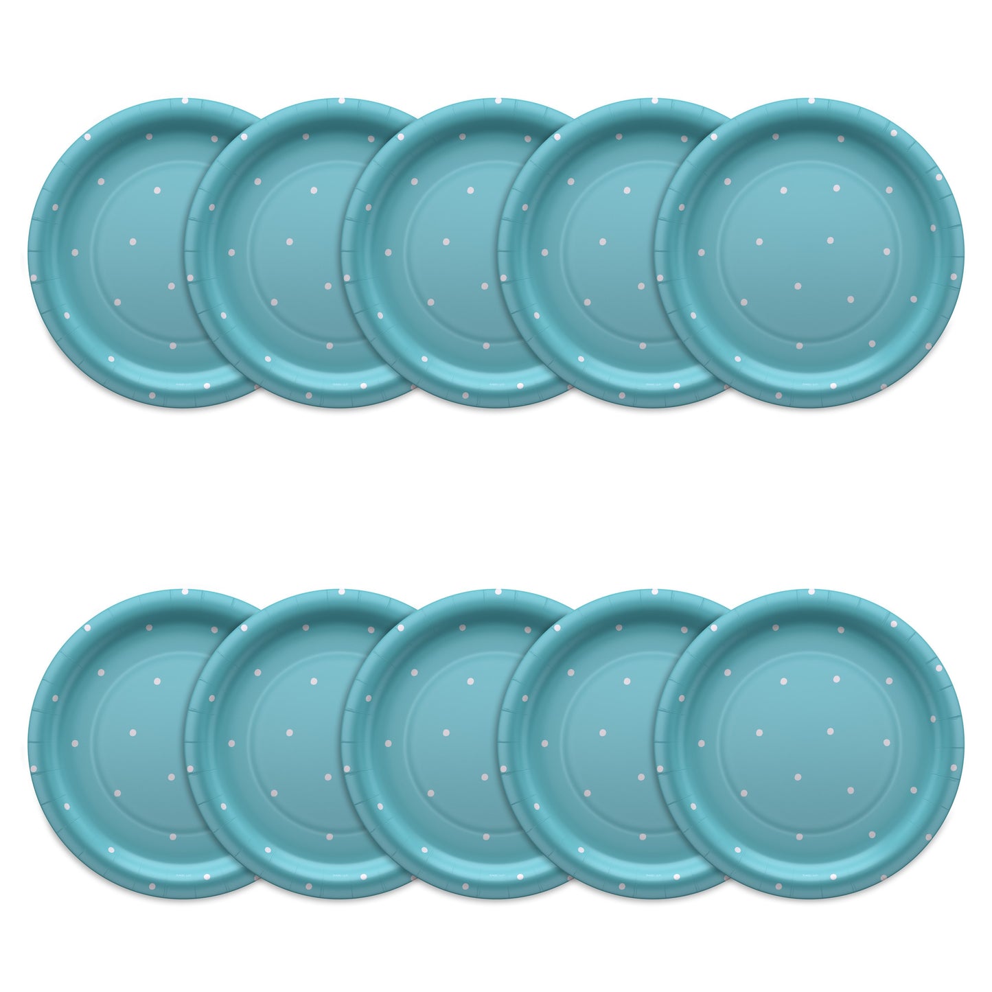 American Greetings Polka Dots on Blue 9" Paper Plates
