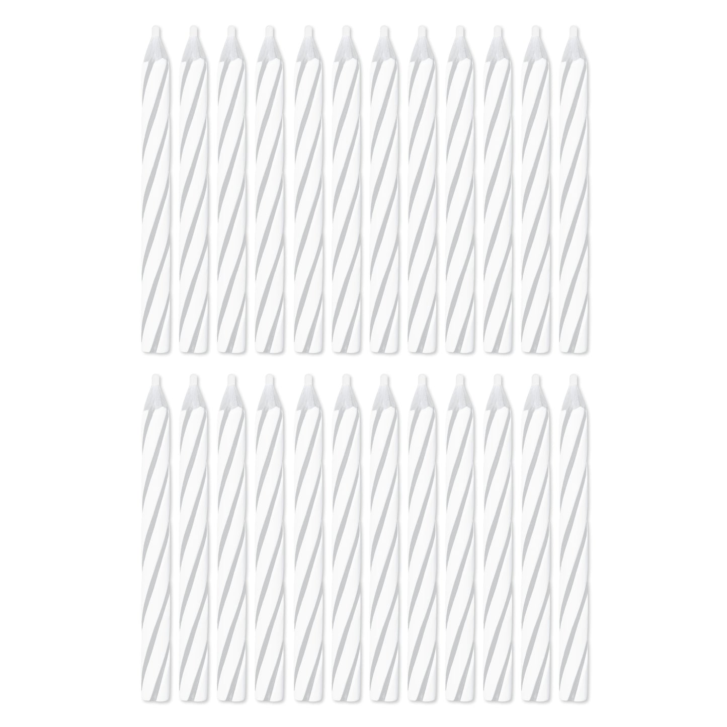 American Greetings White Spiral Birthday Candles