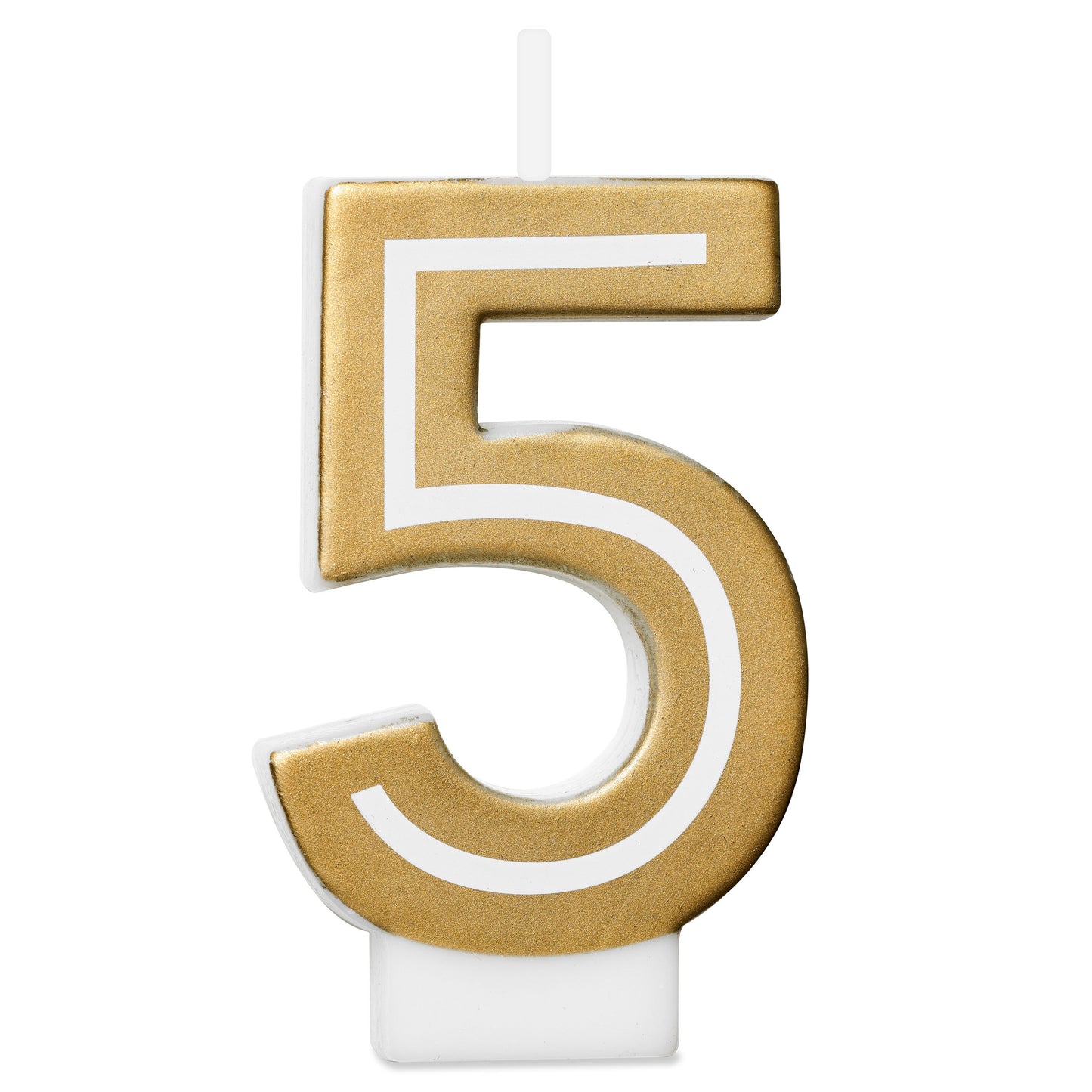 American Greetings Number 5 Gold Birthday Number Candle