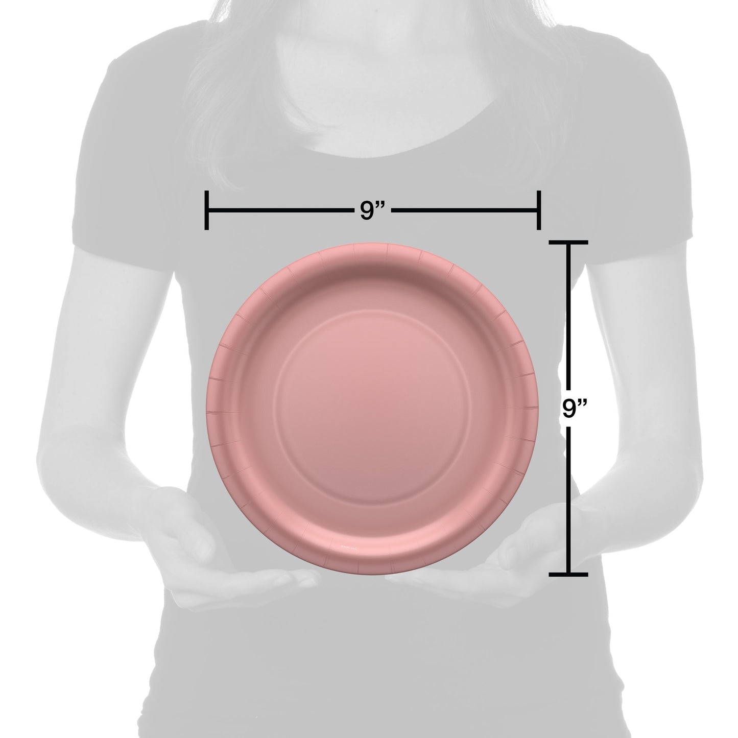 American Greetings Pink 9'' Paper Plates