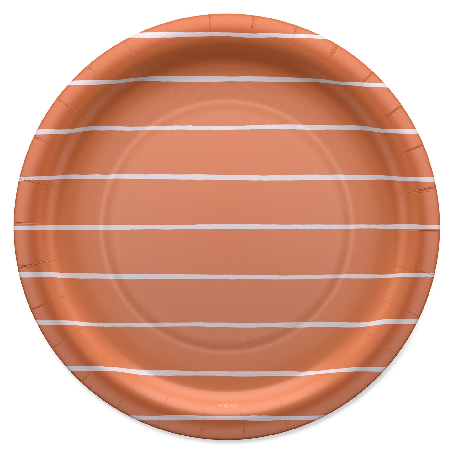 American Greetings Stripes on Orange 9" Paper Plates