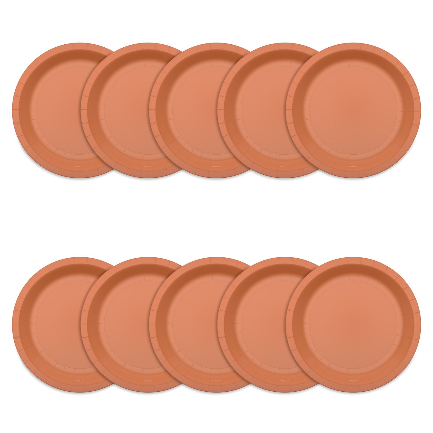 American Greetings Orange 7" Paper Plates