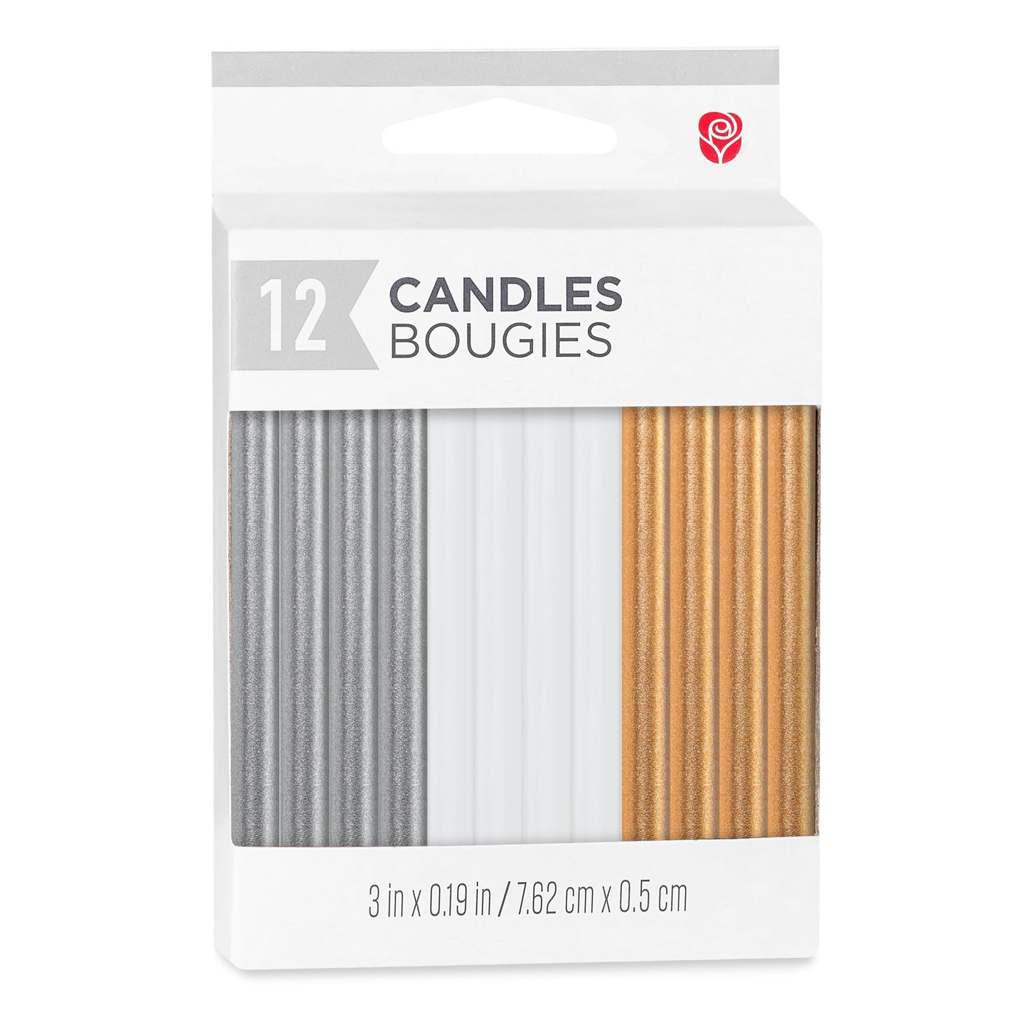 American Greetings Long Thin Assorted Metallic Birthday Candles