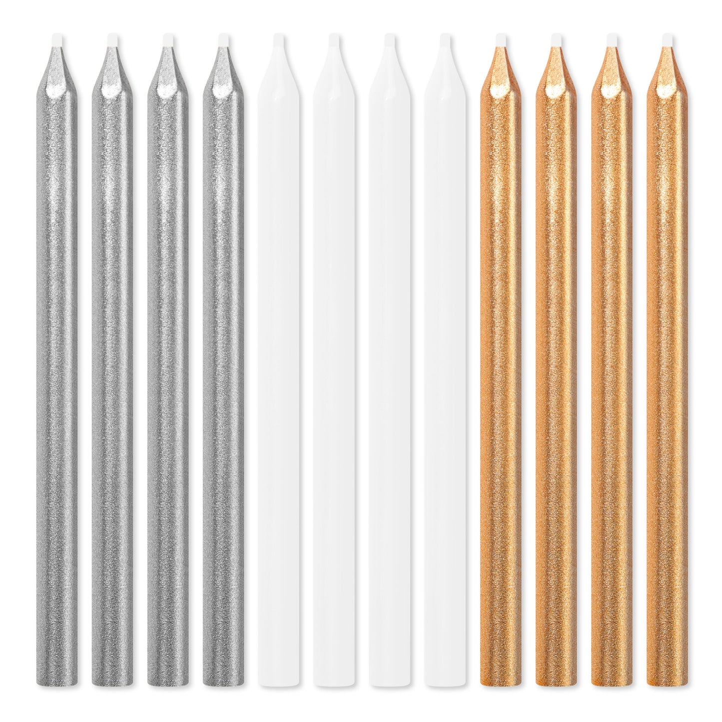 American Greetings Long Thin Assorted Metallic Birthday Candles