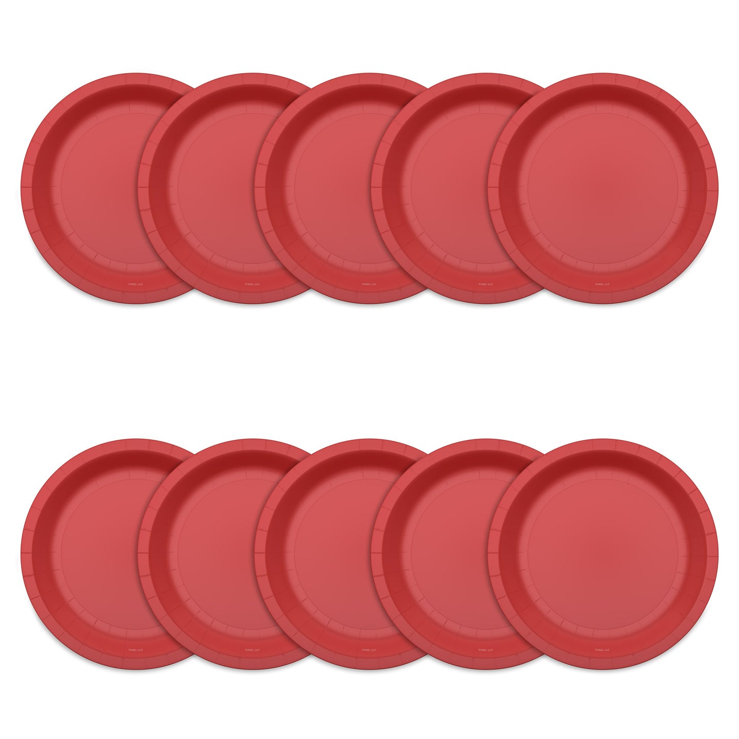 American Greetings Red 7" Paper Plates