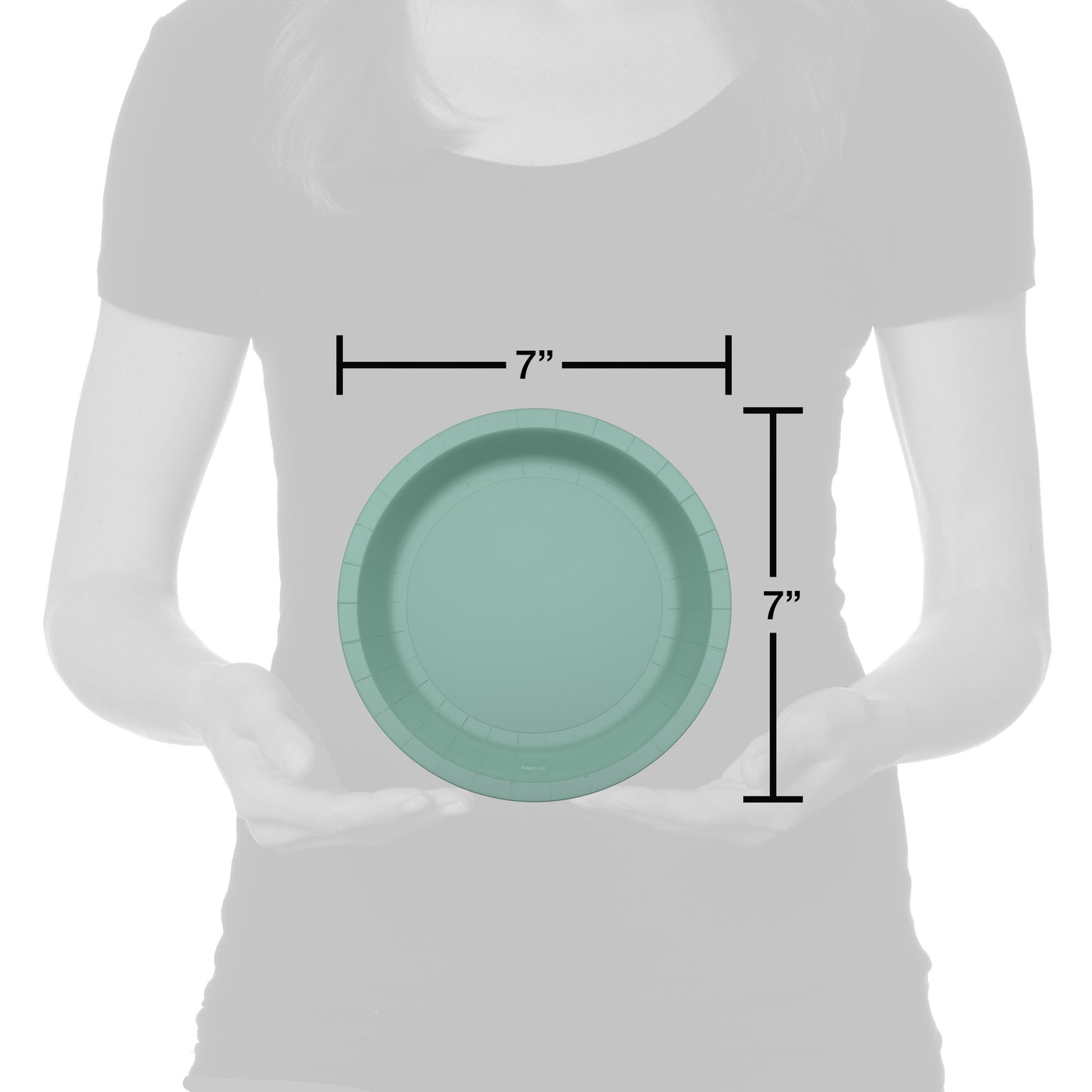 American Greetings Green 7" Paper Plates