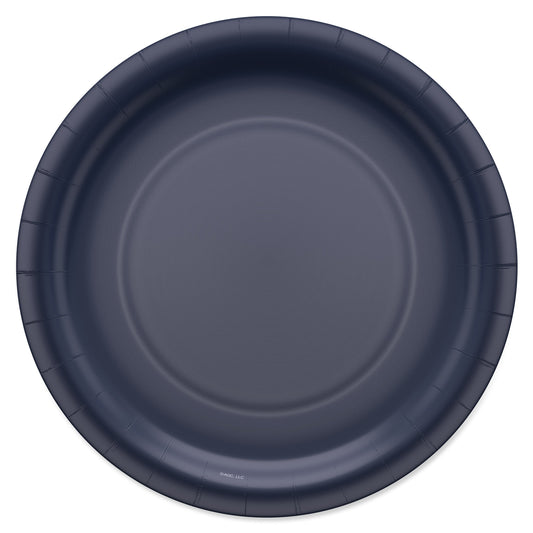 American Greetings Navy Blue 9" Paper Plates