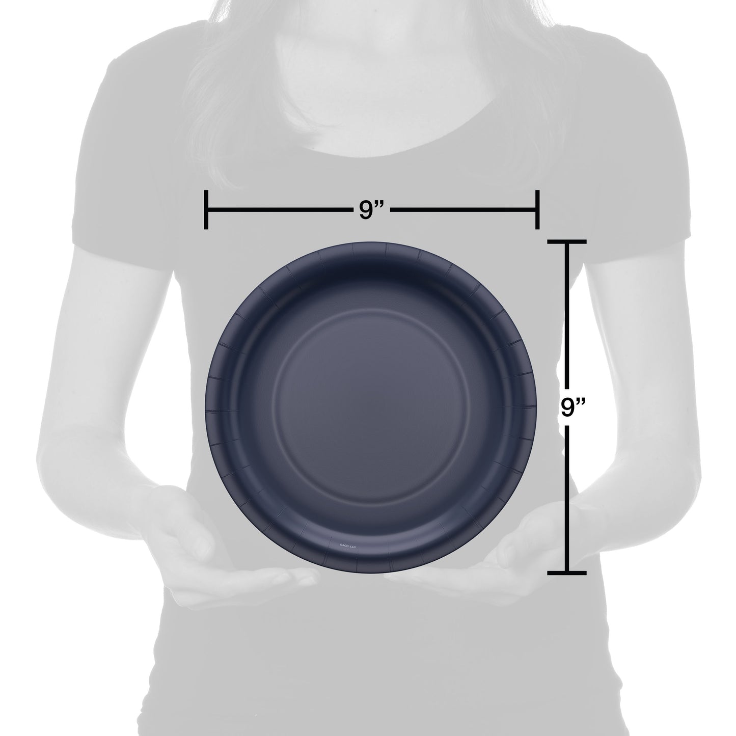 American Greetings Navy Blue 9" Paper Plates