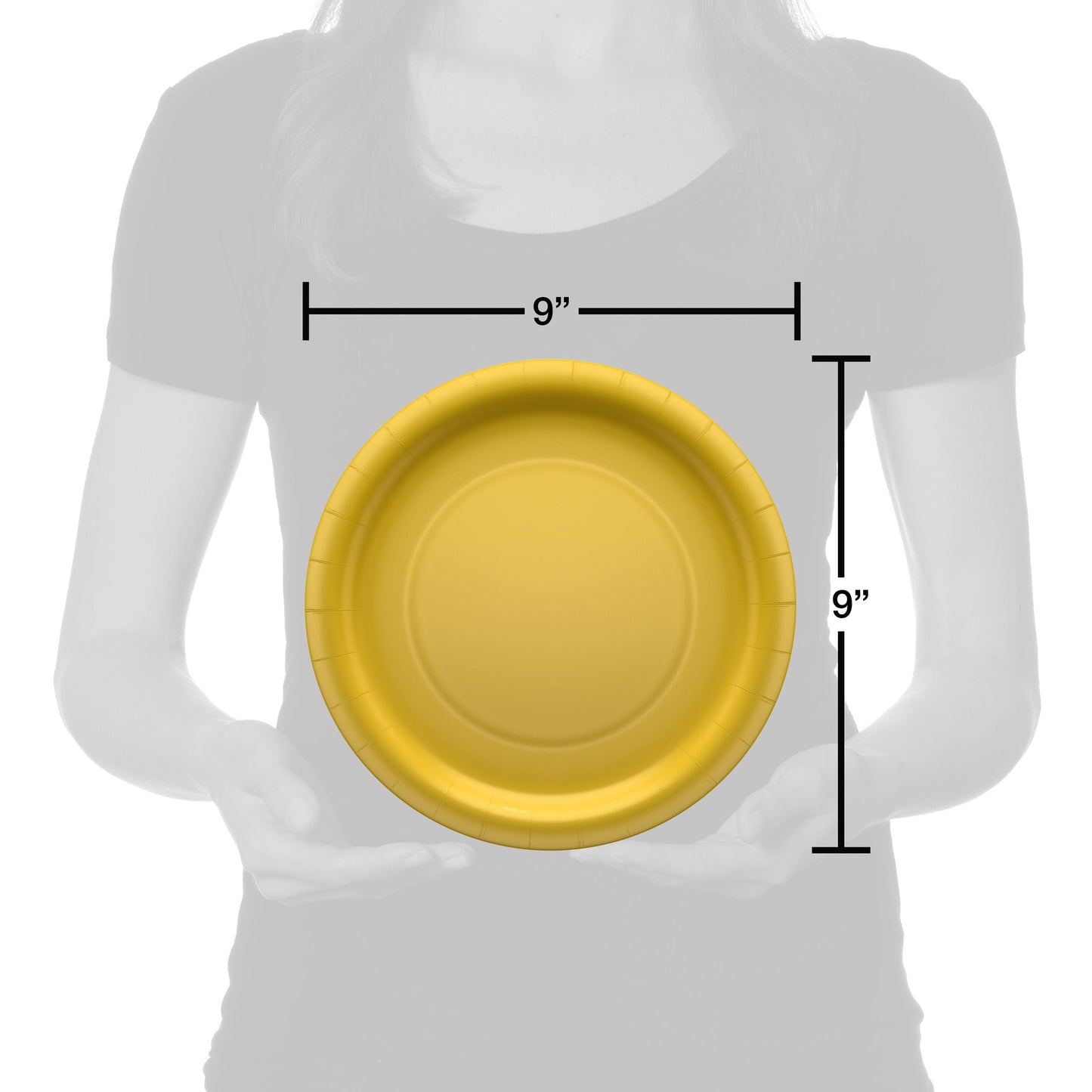 American Greetings Yellow 9" Paper Plates